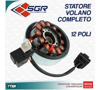 GENERATORE CORRENTE VOLANO STATORE MAGNETE 12 POLI PER PIAGGIO FREE FLY 50 100