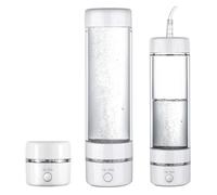 Generatore di acqua con idrogeno molecolare ad alte prestazioni, ionizzatore a doppia camera SPE+PEM + dispositivo for inalazione H2(White with Inhale)