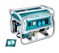 TOTAL - Generatore di corrente 3,5 kW con motore 4 tempi e avviamento a strappo