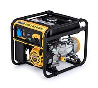 Generatore di corrente a benzina, 2,8 kW/3,3 kW, silenzioso e portatile, generatore di corrente di emergenza con AVR, 8 ore di autonomia (con il 50% di carico) e serbatoio da 9 l, per casa, campeggio