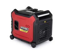 Generatore di corrente a benzina 3 kW - Generatore inverter silenzioso con serbatoio da 10L e 230V - Fino a 6 ore di autonomia per campeggio e applicazioni mobili, 96 dB/A