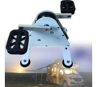 Generatore di corrente a pedale a mani libere, generatore portatile a pedale da 100 W, DC 1-35 V regolabile e doppie porte USB, per campeggio, emergenze, alimentazione off-grid (nero/bianco)