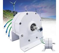 Generatore di Corrente alternata a magneti permanenti trifase a Bassa velocità da 12000 W Senza Ingranaggi - Alternatore sincrono ad Alta efficienza per Turbine eoliche e idrauliche, soluzio