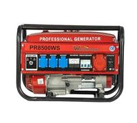Generatore di corrente benzina, accessori, unità emergenza silenziosa, prendere 3 x 230 V, 1 x 400 V, 1 x 12 V