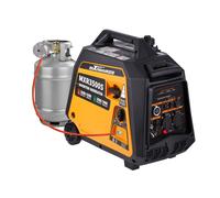 Generatore di corrente Dual Fuel Inverter 3.2kW Benzina GPL Cable Starter Estart