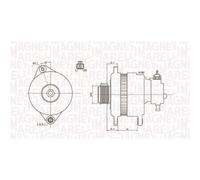 Generatore di corrente rotante MAGNETI MARELLI 063731900010