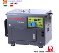 Generatore di corrente Pmd 5000S alimentazione diesel 4950 W 16 l autonomia 12 h