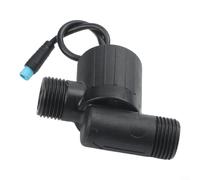 Generatore di flusso d'acqua per rubinetto con display digitale con filettatura G1/2 compatibile con sistemi da bagno intelligenti Corpo in plastica nera Accessorio idraulico domestico di dimensioni