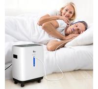 Generatore di ossigeno, concentratore di ossigeno regolabile da 1 a 7 l/min, dispositivo di ossigeno portatile per uso domestico e in viaggio, accessori completi per emergenza 13,2 libbre