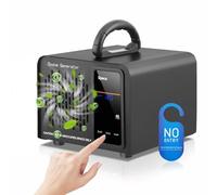 Generatore di ozono 60000Mg/H nero,dispositivo per ozono,purificatore d'aria a ozono con comando touchscreen,ozonizzatore industriale con timer da 120 minuti,generatore di ozono per auto,400 m²