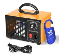 Generatore di Ozono 60000mg/h, Purificatore d'Aria Ozonizzatore con Timer 60min, 400㎡ Copertura, 4 Piastre di Ozono in Ceramica, Ozone O3 Air Purifier, Portatile per Casa Auto Garage, Arancione