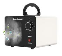 Generatore di Ozono Casa 40000 mg/h, Ozonizzatore Portatile Professionale con Timer 120 Min, Purificatore d'aria all'Ozono O3 Fino a 300㎡ Perfetto per Uffici, Hotel, Ristoranti, Veicoli, Bianco