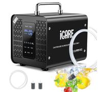 Generatore di Ozono Intelligente per Acqua e Aria 60000mg/h, Purificatore d'Aria Digitale Deodorante per 300㎡, Ozonizzatore Industriale per Auto, Bagni, Fumo, Animali Domestici, Odori, Frutta, Verdura