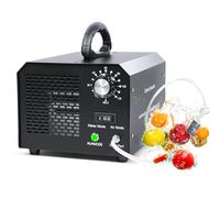 Generatore di Ozono per Acqua e Aria, 30,000 mg/h Purificatore d'aria Deodorante per 300㎡, Ozonizzatore Portatile con Timer per Abitazioni, Uffici, Ristoranti, Hotel, Bagni, Fumo, Animali Domestici