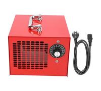 Generatore di ozono portatile con timer - Purificatore d'aria e deodorante da 5 grammi all'ora per serra domestica e fattoria - Rosso - Alimentazione 220 V con presa UE - (Spina UE 220 V 5 g/h)