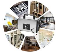 Generatore di ozono portatile Macchina per ozonizzazione da 32 g all'ora - Purificatore d'aria 220 V con interruttore temporizzato integrato e ventola di raffreddamento interna -