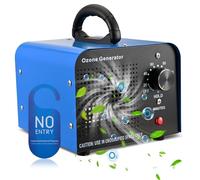 Generatore di Ozono Professionale 60000 MG/h, ozonizzatore Industriale, Ozonizzatore Purificatore d'Aria Ozono con Timer da 120 Minuti, 300㎡ O3 Macchina Ozono per Casa Ambienti, Auto, Uffici, Hotel