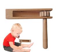 Generatore di rumore a cricchetto in legno - Giocattolo a cricchetto per generatore di rumore | Strumento dal suono nitido per riunioni di famiglia, sport, feste e attività