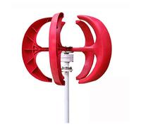 Generatore di turbina eolica ad asse verticale 1000W 1KW 12V 24V 48V con regolatore MPPT Piccolo mulino a vento a basso rumore for lampioni(Red with Controller,48V)