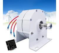 Generatore di turbina eolica - Alternatore CA a magneti permanenti a 3 fasi senza ingranaggi, generatore di acqua a basso numero di giri 12V/24V/48V con raddrizzatore per conversione di energia ad
