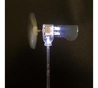 Generatore di turbina eolica con LED per la visualizzazione alla conversione di energia elettrica nelle lezioni di scienze elementari