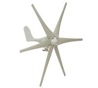 Generatore di turbina eolica da 300 W, kit mulino a vento da 12 V/24 V con 6 pale, ideale per casa, campeggio, barche, terrazze e cabine, regolatore efficiente dell'energia eolica