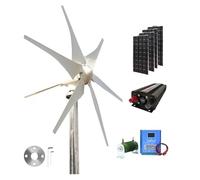 Generatore Di Turbina Eolica Orizzontale Da 3 KW 96 V 48 V 24 V 3000 W Energia Dinamo Magnetica Forte Potenza Inverter Di Uscita For La Casa Ampie Applicazioni(With Solar System,24V)