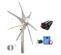 Generatore Di Turbina Eolica Orizzontale Da 3 KW 96 V 48 V 24 V 3000 W Energia Dinamo Magnetica Forte Potenza Inverter Di Uscita For La Casa Ampie Applicazioni(With lnverte System,24V)