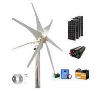 Generatore Di Turbina Eolica Orizzontale Da 3 KW 96 V 48 V 24 V 3000 W Energia Dinamo Magnetica Forte Potenza Inverter Di Uscita For La Casa Ampie Applicazioni(With Battery System,12V)