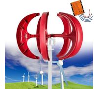 Generatore di turbina eolica verticale per sistemi solari eolici ibridi - Soluzione di alimentazione 12V/24V/48V per applicazioni off-grid, giardino e barche