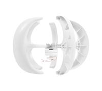 Generatore di turbine eoliche, 12 V, forma lanterna, generatore di magneti permanenti, 600 W, 6,56 ft/s, velocità del vento di avviamento, 5 fogli, bianco