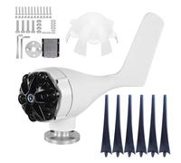 Generatore di turbine eoliche 6 pale 800 W Alta efficienza Velocità di avvio lento Basse vibrazioni Generatore sincrono a magneti permanenti CA per cabine di barche Case mobili (12V)