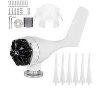 Generatore di turbine eoliche 6 pale 800 W Alta efficienza Velocità di avvio lento Basse vibrazioni Generatore sincrono a magneti permanenti CA per cabine di barche Case mobili (12V)