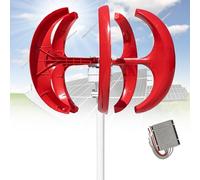Generatore di Turbine Eoliche a Forma di Lanterna 16000W, Generatore Eolico con 5 Pale in Nylon di Alta Qualità 12V 24V 48V CC, per la Ricarica della Batteria su Barche, Gazebo, Chalet o Case Mobili(R