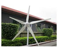 Generatore di turbine eoliche Generatore di energia eolica 5 Blade 600W Generatore di energia eolica Vento e solari alimentatore ibrido for la pesca domestica ad alta efficienza