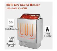 Generatore di vapore per sauna 3KW/4.5W/6KW/9KW Riscaldatore for Sauna neratore di e for Sauna, Forno di Riscaldamento for Uso Domestico Attrezzatura a Secco 380V per accessori per sauna, spa e docce
