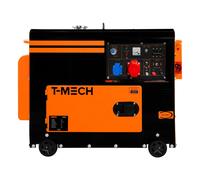 Generatore Diesel Silenzioso Trifase 400V 6.5kVA ATS Avvio Elettrico Portatile