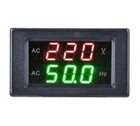 Generatore Dual Display Led Frequencemeter, Frequenzimetro Hz Digital Ac Voltmetro Frequenzimetro Strumento di Test (Nero)