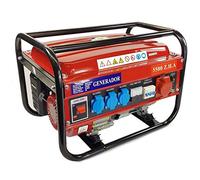 Generatore EK monofasico e trifasico a 4 tempi, a benzina rosso 15 l 5500 W