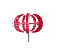 Generatore eolico 400W 12V Generatore eolico Lanterna rossa Generatore eolico verticale Kit turbina eolica a 5 foglie con controller,generatore eolico