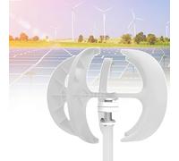 Generatore Eolico a 5 Pale con Doppi Cuscinetti, generatore Eolico Orizzontale da 12 V per casa e Giardino, Si Adatta automaticamente alla direzione del Vento, Soluzione energetica Ecologica