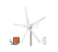 Generatore eolico a turbina 300W 400W 500W con MPPT/regolatore di carica Mulino a vento RV Yacht Farm Piccolo generatore eolico Uso domestico Fai da te per la casa(400W 3 Blades,With Charge Control)