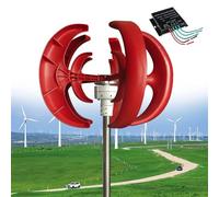 Generatore eolico a turbina eolica da 12000 W, 12 V/24 V/48 V, verticale a 5 pale, 3 fasi, kit a magneti permanenti CA con controller per sistemi ibridi eolici e solari