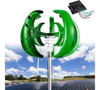 Generatore eolico a turbina eolica da 12000 W, kit verticale a 5 pale da 12 V, 24 V, 48 V, kit a 5 lame, magnete permanente CA trifase con controller, piccolo generatore ecologico per uso domestico e