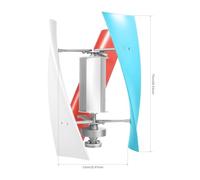 Generatore eolico, Ad asse verticale, Bassa velocità di avvio-up, Per casa/RV/Barca-Generazione energia elettrica,per uso marino/domestico/ibrido(24V)