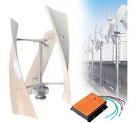 Generatore Eolico ad ASSE Verticale da 20.000 W - Generatore a magneti permanenti a 3 Pale con regolatore elettromagnetico per Energie rinnovabili in Camper, Case mobili, baite e sistemi off