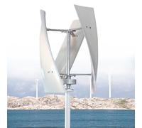 Generatore Eolico ad ASSE Verticale da 300 W - Sistema di Alimentazione eolica efficiente da 12/24 V per energia rinnovabile, Soluzione energetica Ecologica, Set Completo per Uso Domestico e