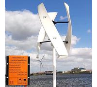 Generatore Eolico Ad Asse Verticale Generatore Eolico Kit Completo 3kw/8kw Turbina Eolica Altro Generatore Eolico Energia Rinnovabile,per Terrazza Marine Camper Chalet Barca,Largesize90cm*62cm-48V