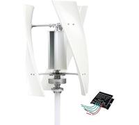 Generatore Eolico da 14000 W - Kit di energia eolica a 8 Pale da 12 V/24 V/48 V/110 V/220 V, regolatore Ibrido Solare per un'integrazione energetica Domestica efficiente