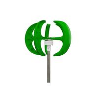 Generatore eolico, Generatore eolico a turbina eolica a 5 pale da 1000 W, 12 V/24 V, set completo, generatore eolico, turbina eolica ad asse verticale per nautica, camper, casa(Green,WITH MPPT CONTROL